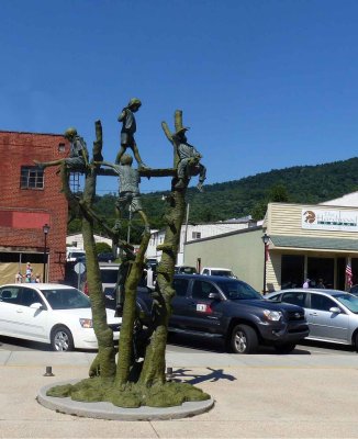 Metal Artwork in Town