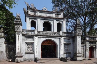 Entrance to the Temple of Lecture built in the11th century c.e. under the Ly Dynasty - in Hanoi, Vietnam.