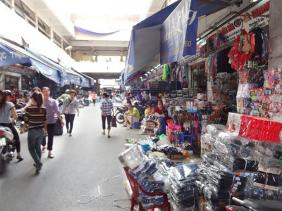 Main market in Hanoi, Vietnam