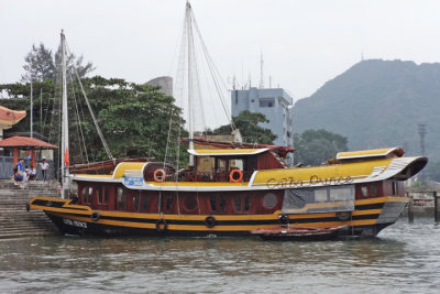 An attractive small boat in Ha Long Bay - Vietnam