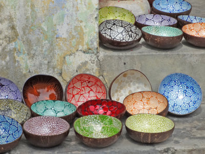 Colorful bowls for sale - Old Town, Hoi An, Vietnam