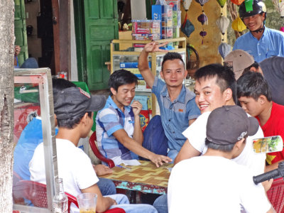 Guys hanging out - Old Town, Hoi An, Vietnam