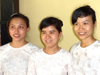 Waitresses at the Secret Garden - Hoi An, Vietnam