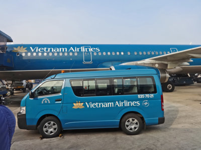 We flew on Vietnam Airlines from Hanoi to Danang - later in the trip we flew on Vietnam Airlines from Danang to Ho Chi Minh City