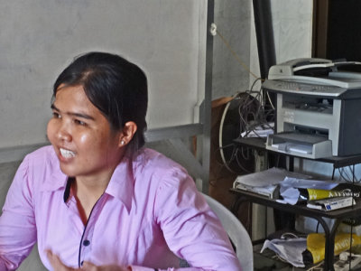 Sitha works directly with our sponsored young ladies. She functions like a social worker - Phnom Penh Cambodia 