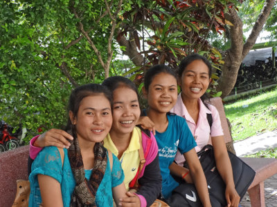 Some of our lovely, sponsored young ladies (college students) - Phnom Penh, Cambodia 