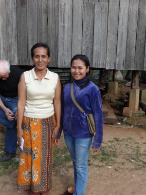 A sponsored young lady (high school student) and her mother - they graciously let us see the inside of their house