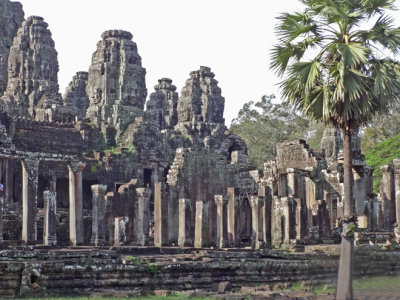 Bayon Temple in Angkor Thom, Siem Reap Province, Cambodia 