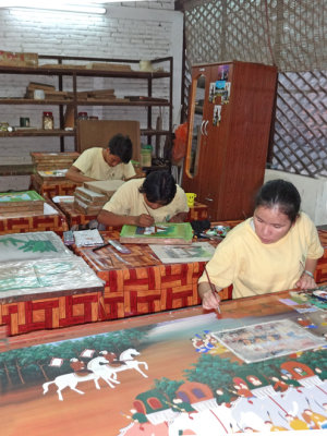 Artisans at the Artisans d'Angkor cooperative - Siem Reap, Cambodia