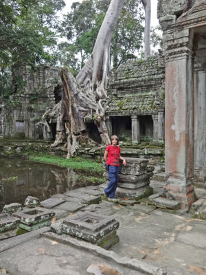 Judy at Preah Khan - Angkor, Siem Reap Province, Cambodia