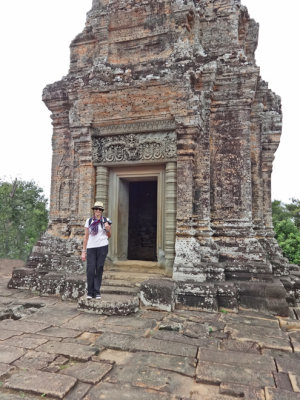 Sally at the East Mebon Temple - Angkor, Siem Reap Province, Cambodia