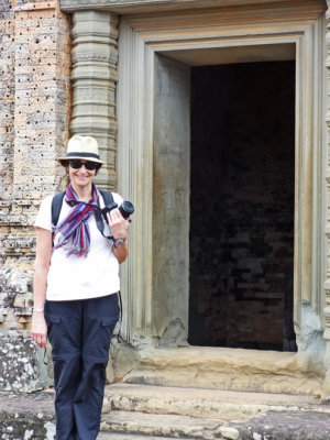 Sally at the East Mebon Temple - Angkor, Siem Reap Province, Cambodia