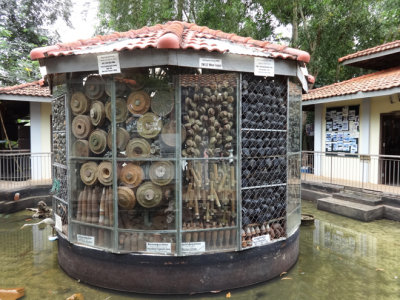 Housings of old mines at the Cambodian Landmine Museum Relief Facility (CLMMRF) - Angkor, Siem Reap Province, Cambodia
