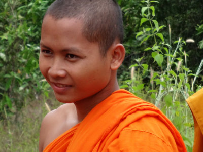 A monk near the Banteay Srei Temple - Angkor, Siem Reap Province, Cambodia