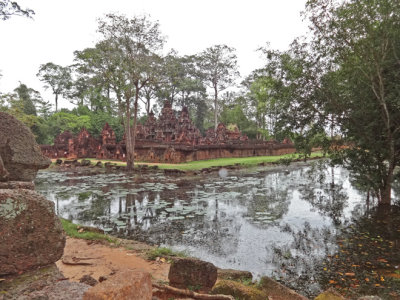 Banteay Srei - smaller in size than most of the other temples but beautifully decorated - Angkor, Siem Reap Province, Cambodia