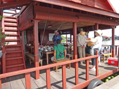 We ate lunch at this floating restaurant - Tonle Sap Lake, Siem Reap Province, Cambodia