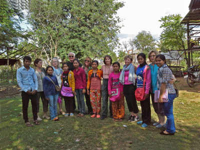 The Women for Women group and their sponsored young ladies (high school students)