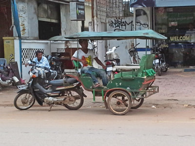 A tuk-tuk in Siem Reap, Cambodia
