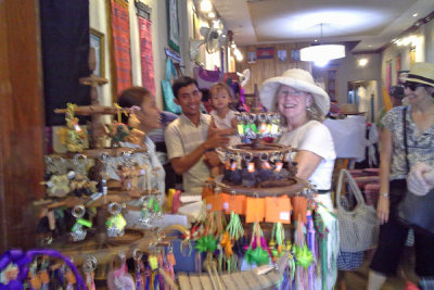 Helen and Sally  - our last shopping spree before leaving for home - Siem Reap, Cambodia