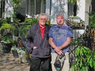 Elliott and Richard in the Garden District of New Orleans