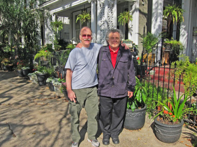 Ken and Richard in the Garden District of New Orleans