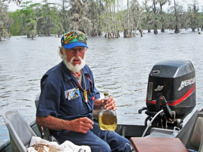 Norbert and his home stuff - he asked us to join him which we did  - on Lake Martin in southwestern Louisiana