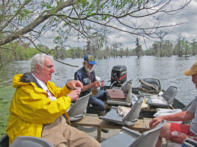 We all joined Norbert in imbibing his home stuff (Jerry & Ken seen above) - on Lake Martin in southwestern Louisiana