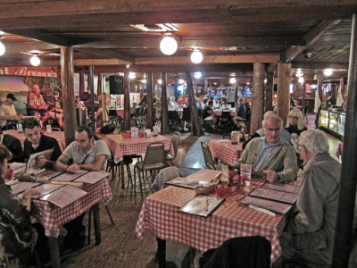 Elliott and Jerry (right side) at Pont Breaux's Cajun Restaurant in Breaux Bridge in southwestern Louisiana