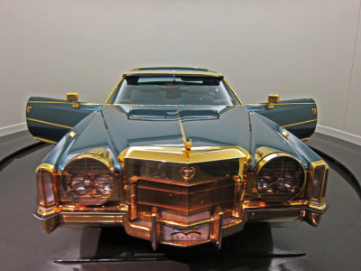 Isaac Hayes' Cadillac exhibited at the Stax Museum of American Soul Music in Memphis, Tennessee