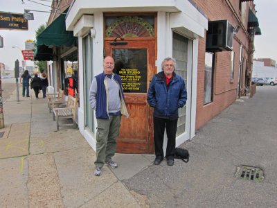 Ken and Richard in front of Sun Studio in Memphis, Tennessee