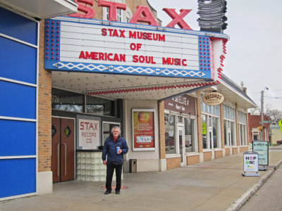 Richard in front of the Stax Museum of American Soul Music
