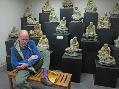 Ken as one of the Buddhas (from China) at the Belz Museum of Asian and Judaic Art in Memphis, Tennessee