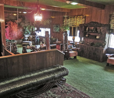 Family room at Graceland - Elvis Presley's home in Memphis, Tennessee