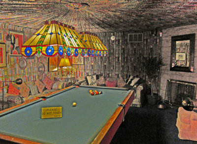 Pool room at Graceland - Elvis Presley's home in Memphis, Tennessee