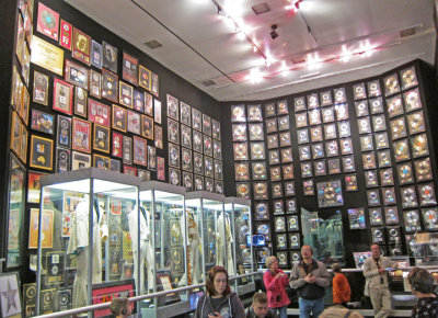 Room for Elvis' gold records and other memorabilia at Graceland - Elvis Presley's home in Memphis, Tennessee