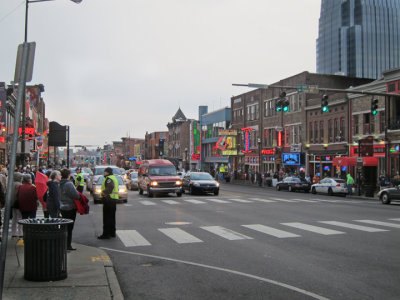 Broadway in downtown Nashville, Tennessee