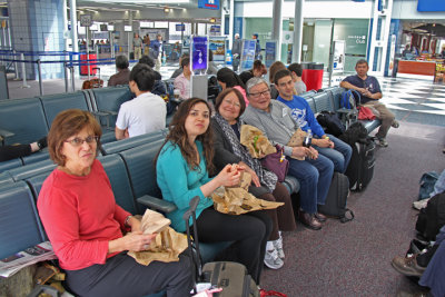  We traveled to Japan with the Akamatsu Clan seen here at Chicago's O'Hare Airport. John & Sharon are longtime friends of ours