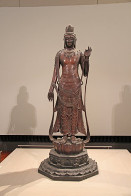 Sho-Kannon Bosatsu in gilt bronze (copy of piece from the 7th-8th century) - Tokyo National Museum