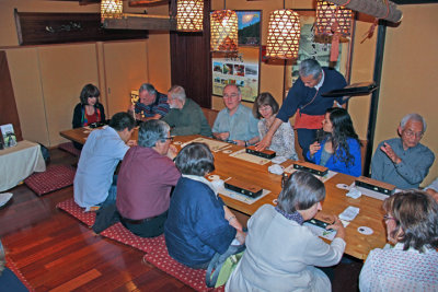  Judy (far left) - a traditional Japanese dinner at Jidaiya - Tokyo