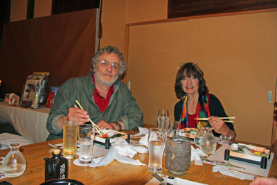 Judy and Richard - a traditional Japanese dinner at Jidaiya - Tokyo