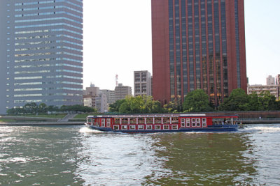 A water bus similar to ours on the Sumida River, Tokyo