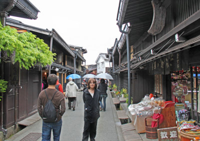  Judy  in the Old Town section of Takayama