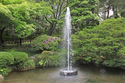 The oldest fountain in Japan - at the Kenroku-en Garden in Kanazawa