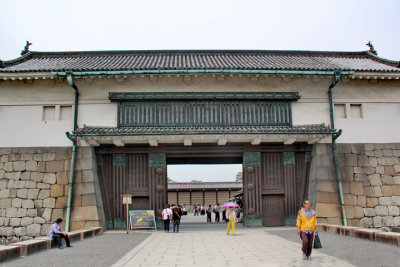 Main entrance gate to Nijo Castle in Kyoto