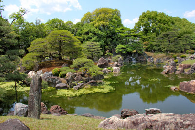 Ninomaru Garden - a traditional Japanese landscape garden in Nijo Castle in Kyoto