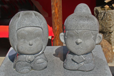 Hideyoshi & Nene (statues are several feet high) - seen while walking to a tea ceremony at the Kodaiji Temple in Kyoto