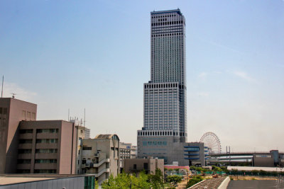 Rinku Gate Tower Building in Osaka - third tallest building in Japan at 840 feet (Rinku Town Ferris Wheel is in the background)