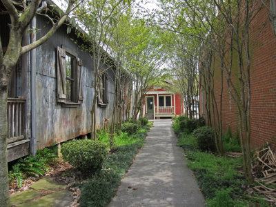 Structures in Breaux Bridge in southwestern Louisiana