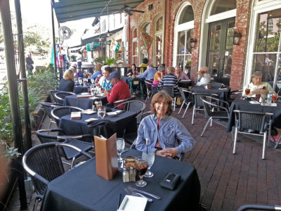 Judy - lunch in the City Market at Belford's Seafood and Steak - Savannah