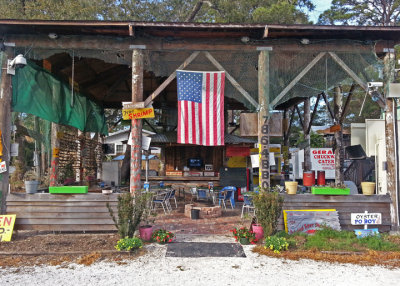 Gerald's Pig & Shrimp - on Pine Avenue/Highway 80 on Tybee Island - we ate superb take-out barbecue from here